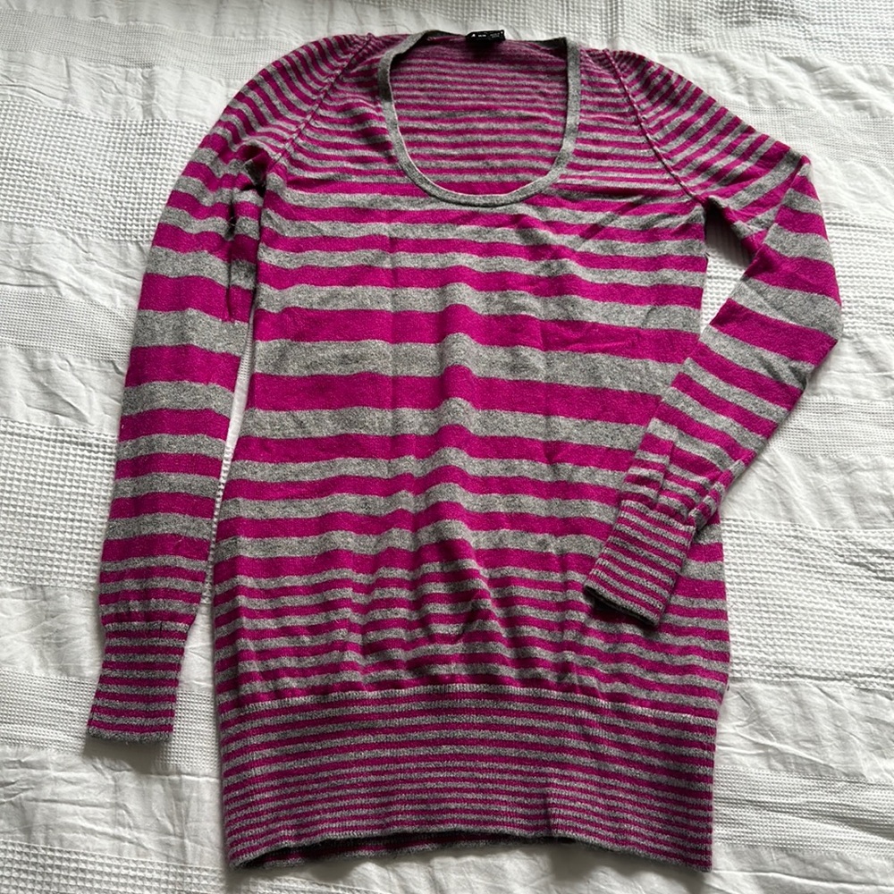 Theory cashmere striped sweater